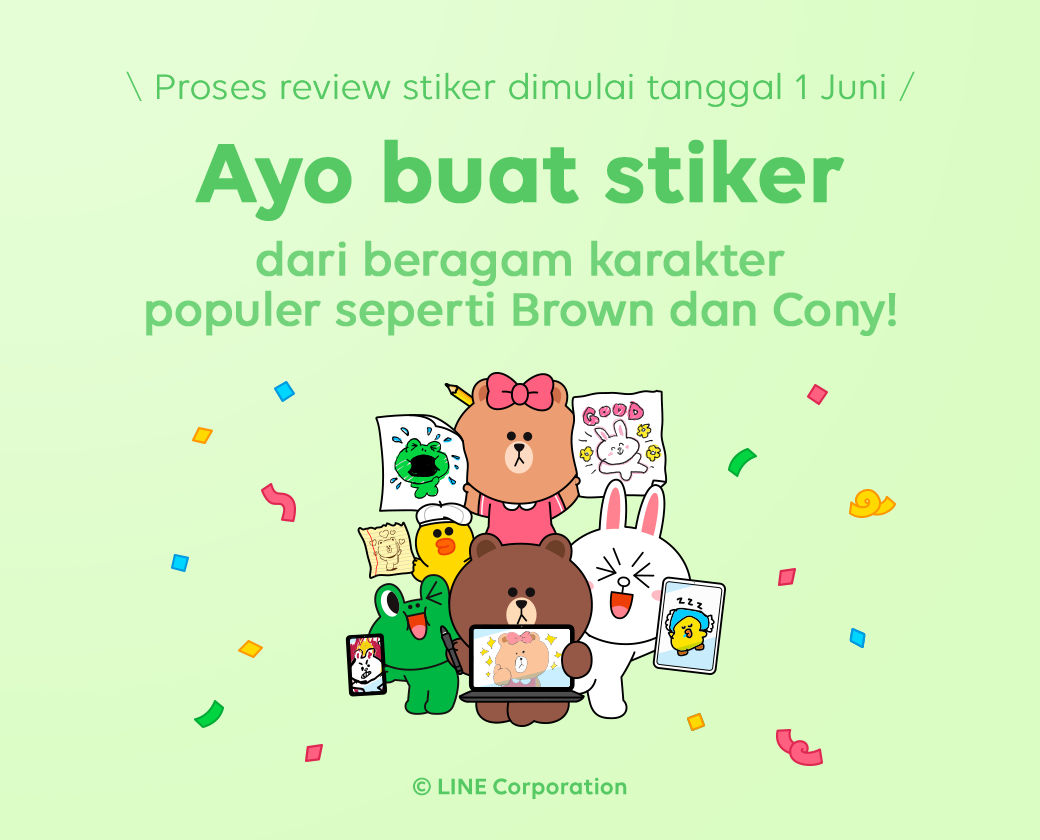Berkreasi dengan Brown & Friends (Line Corporation) 