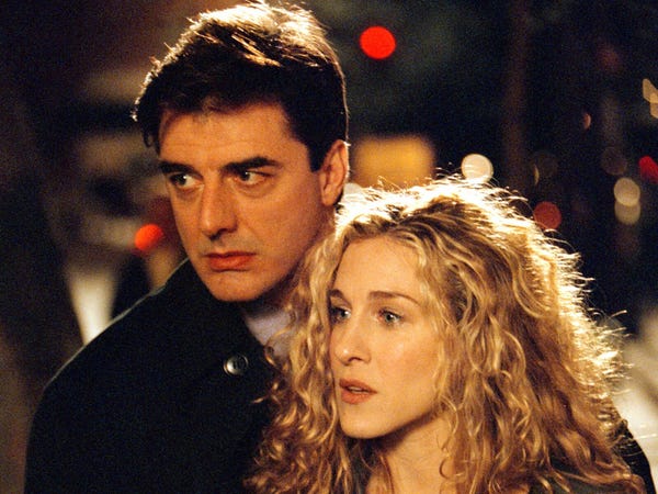 Sarah Jessica Parker dan Chris Noth. (HBO/Getty Images)