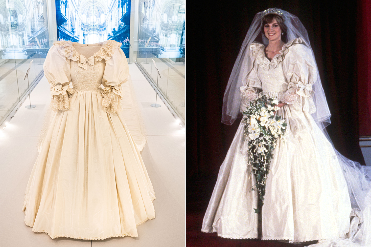 Princess Diana's wedding dress is on display at Kensington Palace. (Dok. Shutterstock, People)