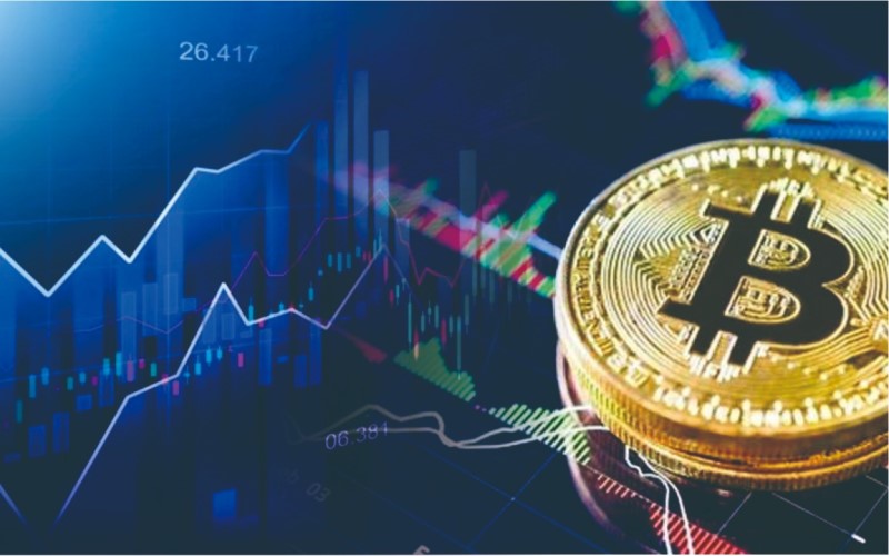 Ilustrasi perdagangan Bitcoin./Istimewa