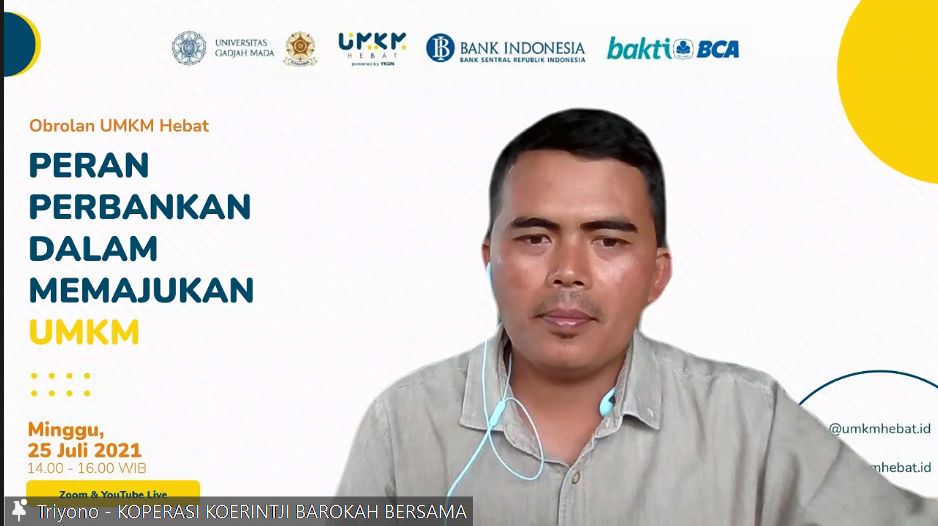 Pengurus Koperasi Koerintji Barokah Bersama, Triyono. (Dok. Laurensia Felise/Hypeabis.id)