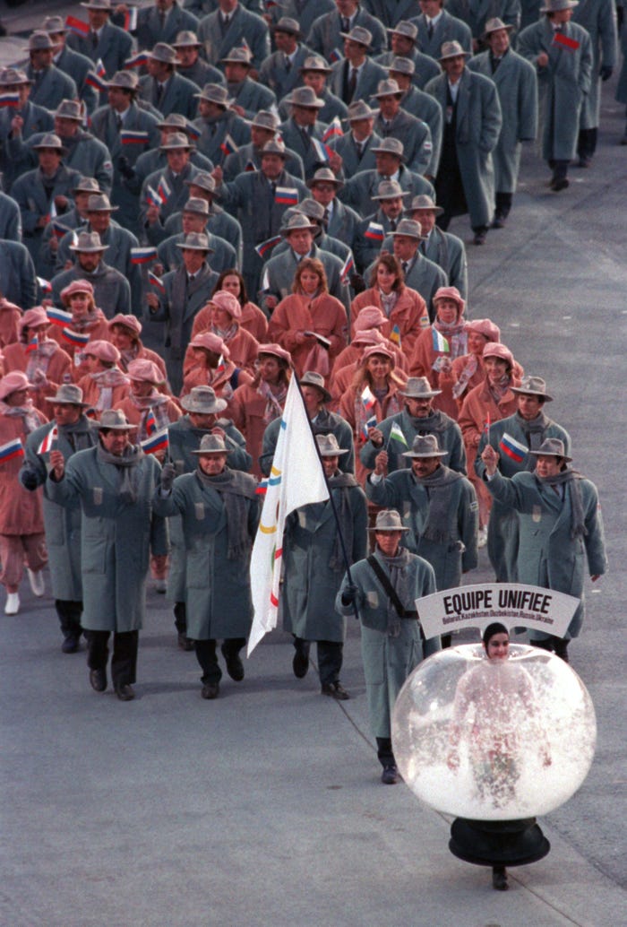 Delegasi Rusia di Olimpiade 1992. (Dok. Insider, Getty)