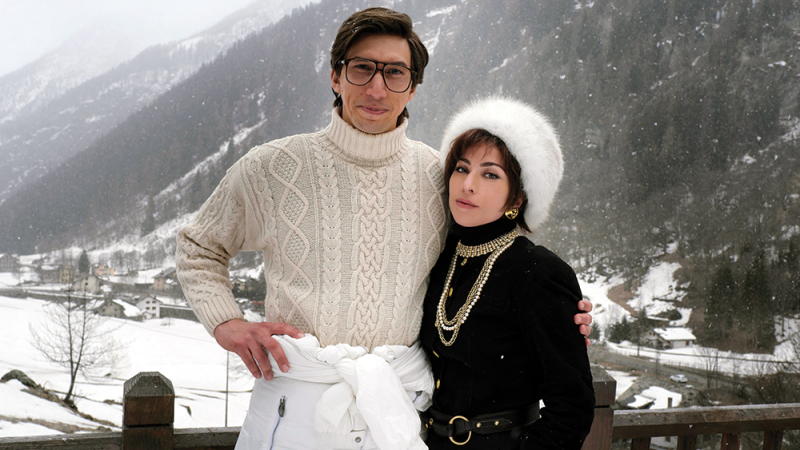 Adam Driver dan Lady Gaga di lokasi syuting House of Gucci (Dok. MGM)