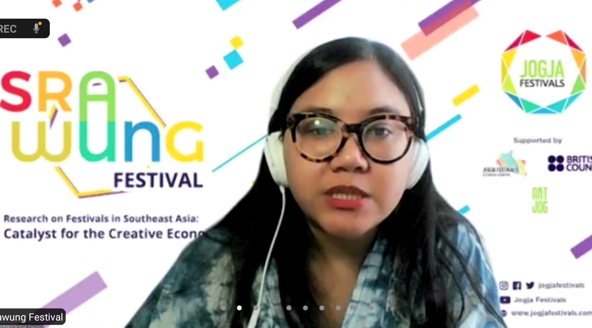 Head of Arts and Creative Industries British Council Indonesia Camelia Harahap. (Dok. Tangkapan layar Zoom)