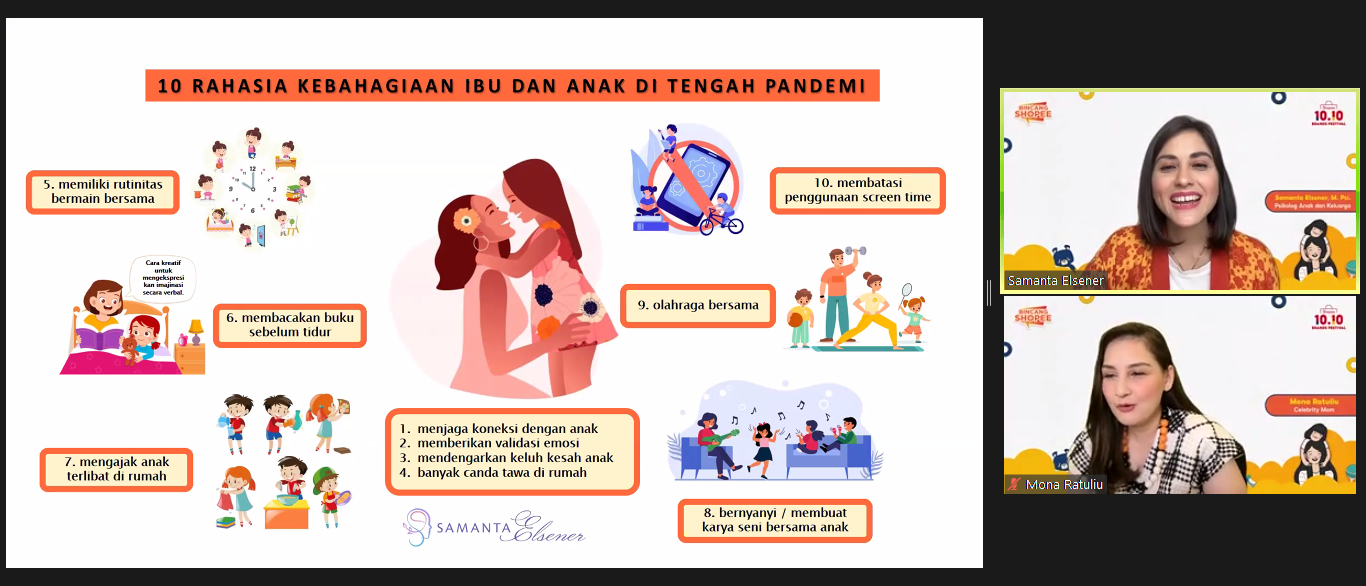 Workshop BincangShopee 10.10 Brands Festival. (Dok. tangkapan layar Zoom)