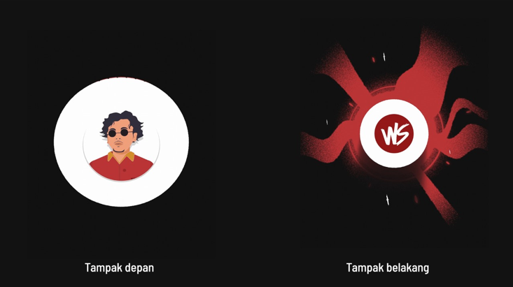 Bentuk Aset Digital NFT dari Whisnu Santika untuk Keep On Moving. (Dok. Official Party at Home)