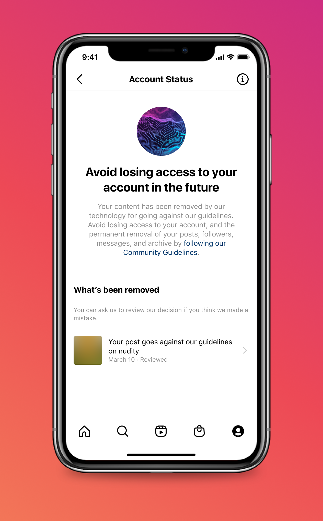 Fitus Status Account yang akan diuji coba (Instagram)