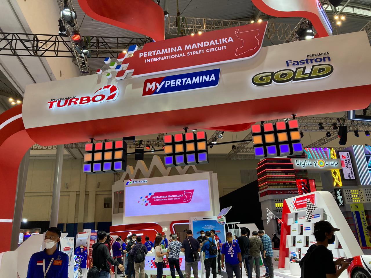 Booth Pertamina yang ada di GIIAS 2021 (dok: Hypeabis/Rezha Hadyan)