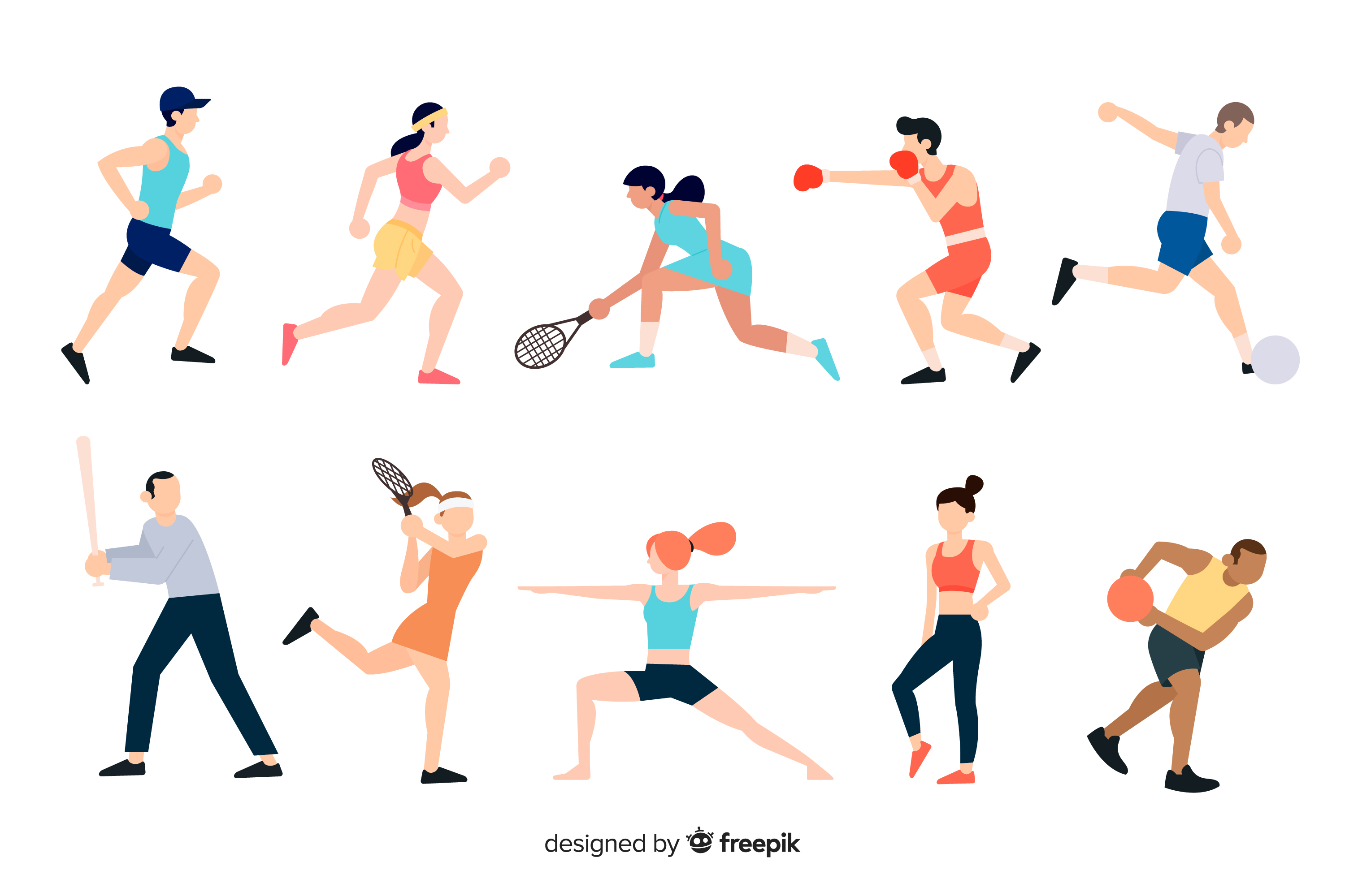 Ilustrasi berbagai olahraga/freepik