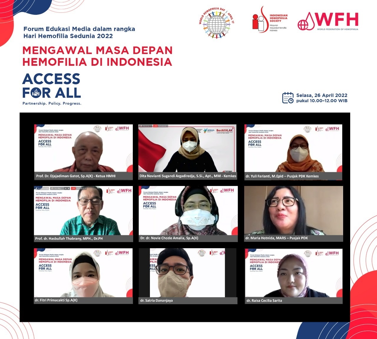 Para pembicara di acara webinar 