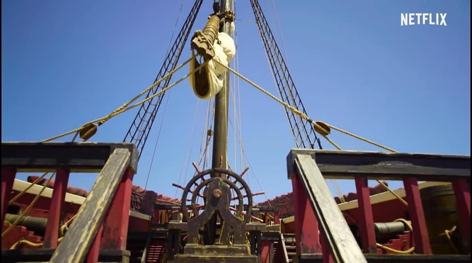 Proses pembangunan set One Piece. (Sumber gambar: Netflix)