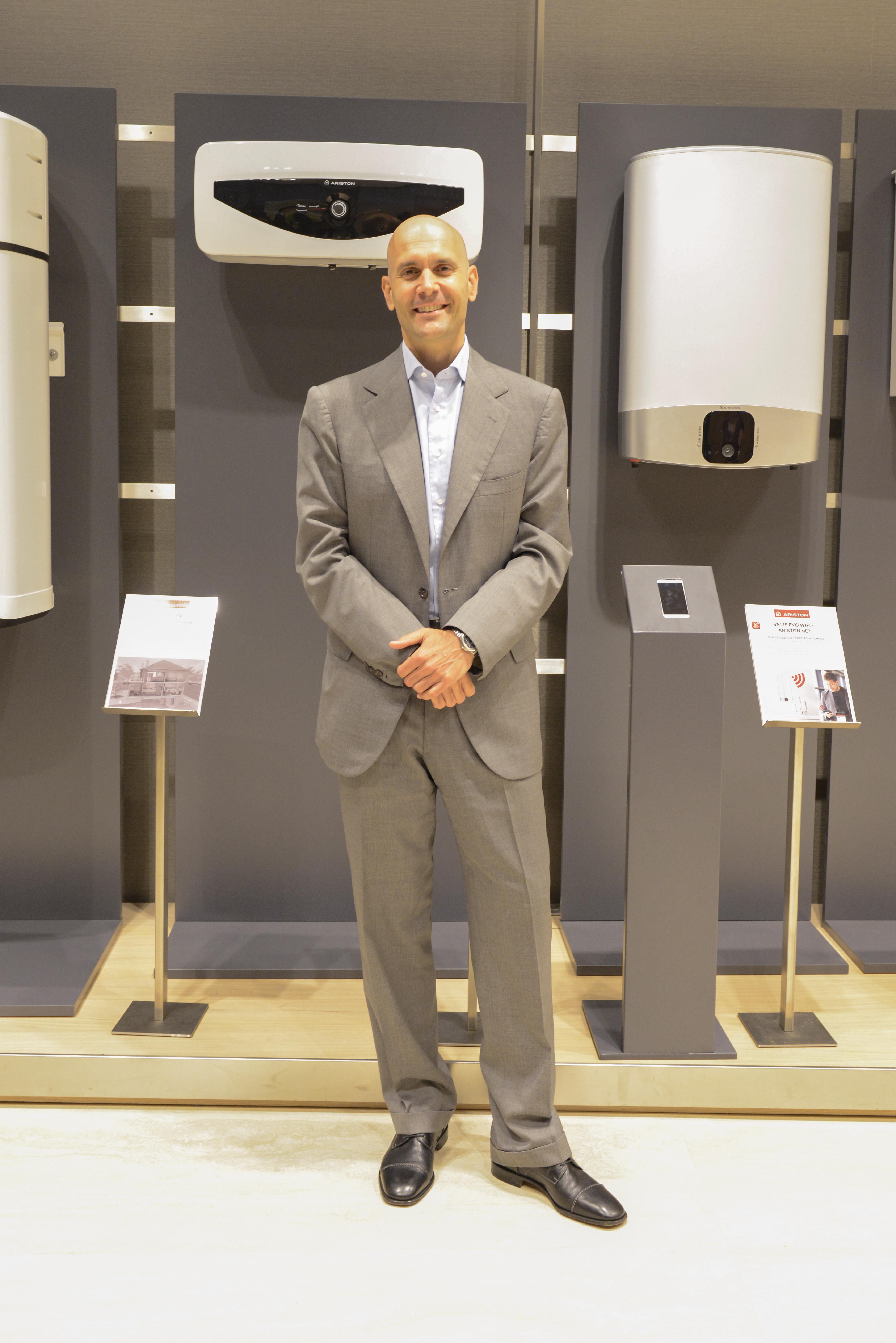 Executive Chairman Ariston Thermo, Paolo Merloni (sumber gambar: Hypeabis/Roni Yunianto)
