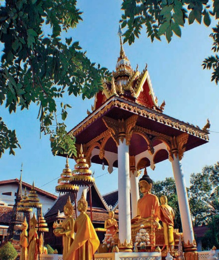 Salah satu tempat suci Buddha di Museum Sisaket, Vientiane, Laos (sumber gambar: Hypeabis/Roni Yunianto)