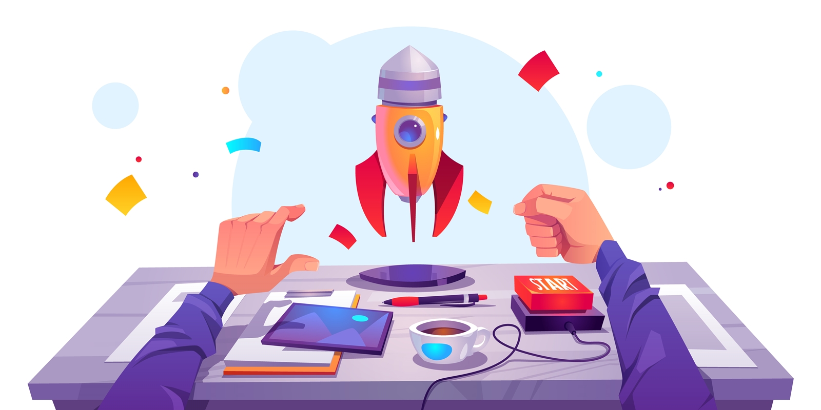 Ilustrasi perusahaan startup/ Freepik