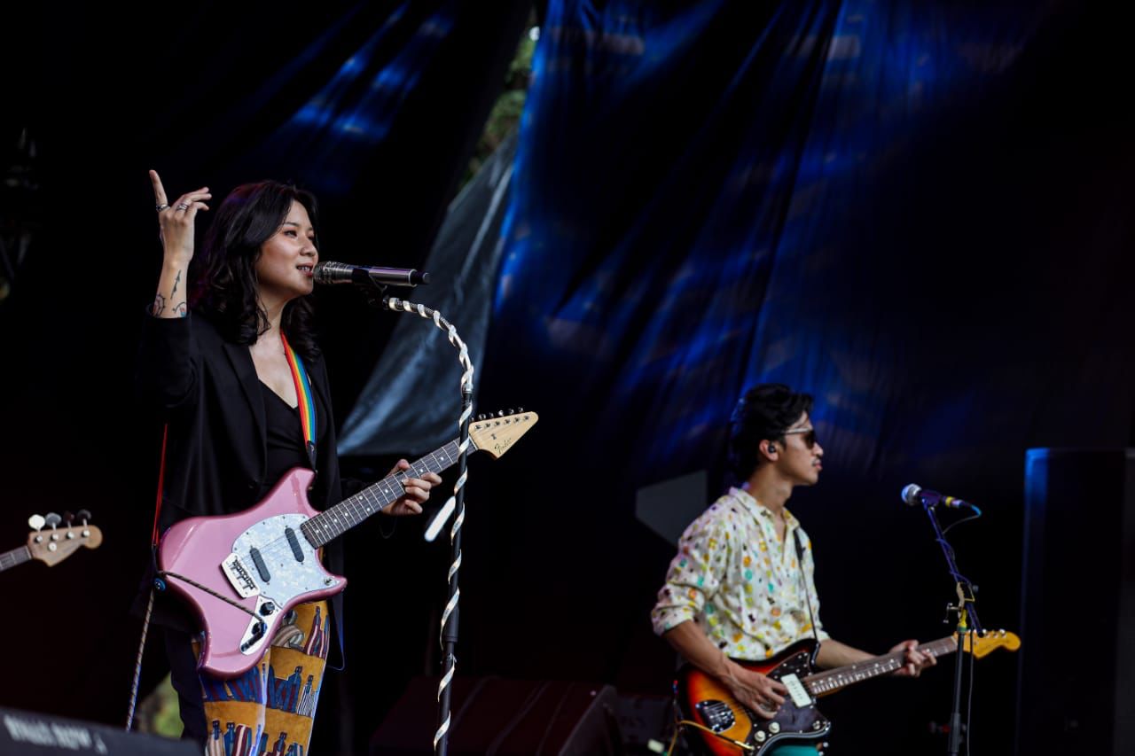 Aksi panggung Danilla di acara Music Experience Playfest 2022 (Sumber: Hypeabis.id/Abdurachman)