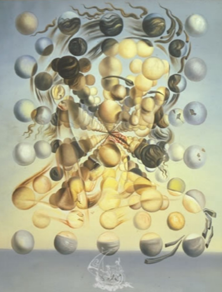 Ilustrasi karya Salvador Dali Galatea of the Spheres (sumber gambar salvadordali.org)