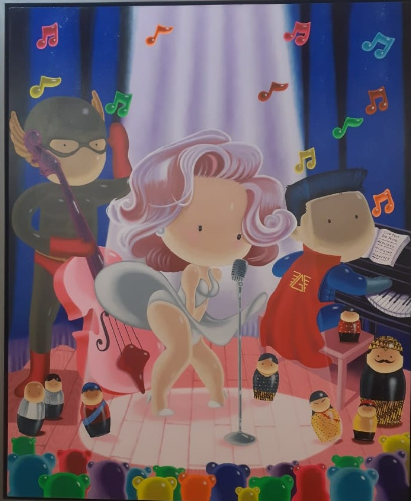 salah satu karya Boy Kurniawan (sumber gambar Hypeabis.id/Prasetyo Agung Ginanjar)
