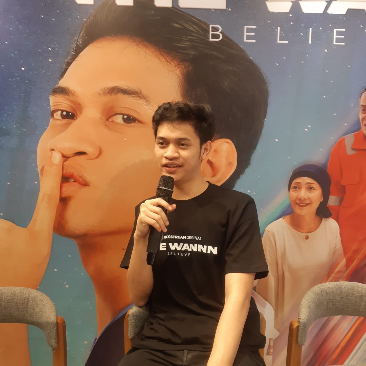 Ridwan saat ditemui seusai peluncuran film (sumber gambar Hypeabis/Prasetyo Agung)