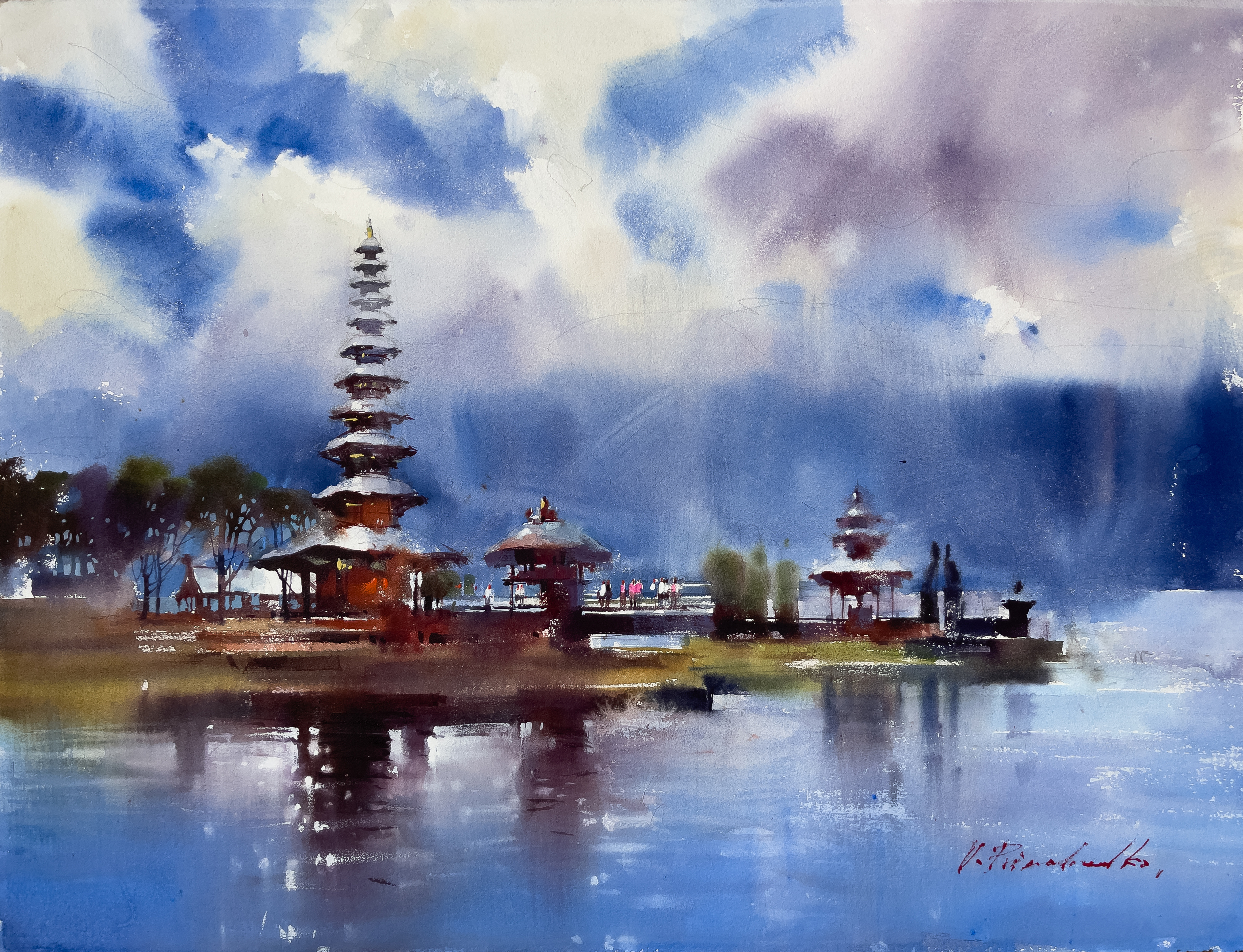 karya lukisan Victoria Prischedko bertajuk Wonderful Indonesia (sumber gambar:Galeri Nasional)