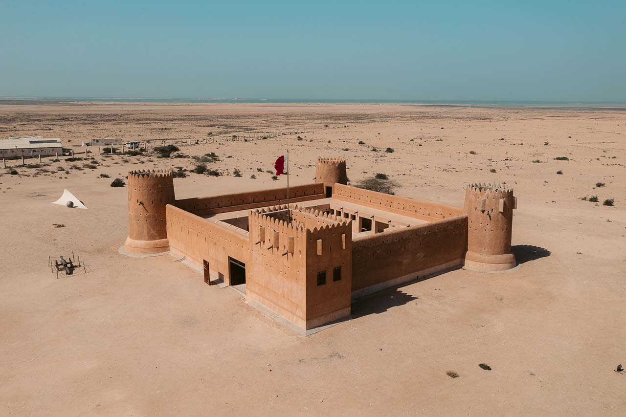 Iustrasi benteng al zubarah sumber gambar:visitqatar