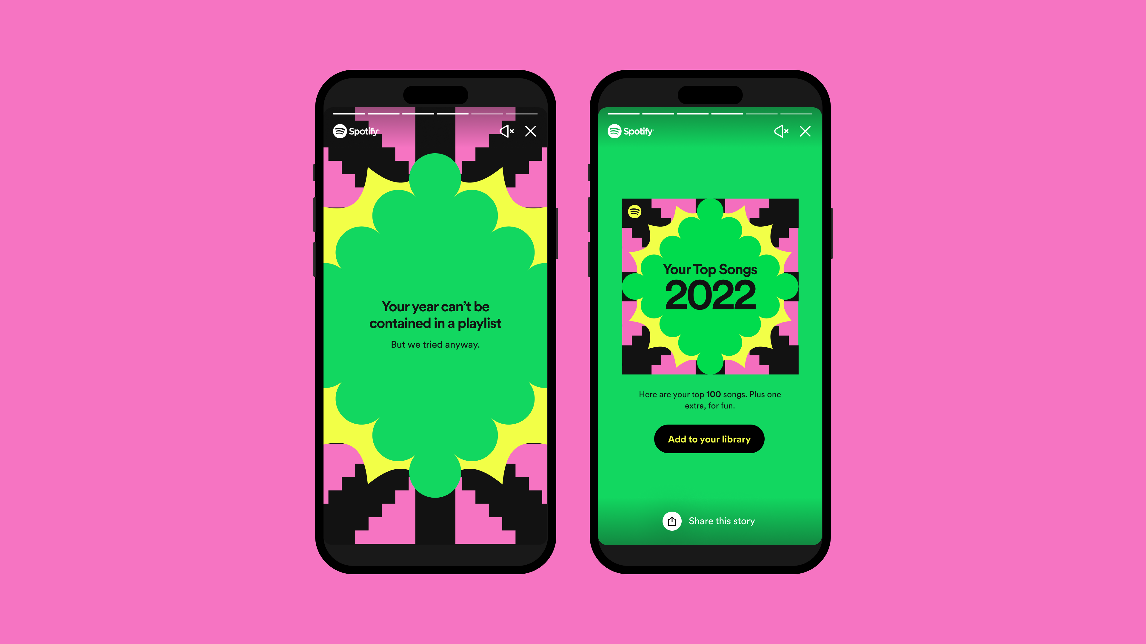 Tampilan Spotify Wrapped 2022. (Sumber gambar: Spotify)