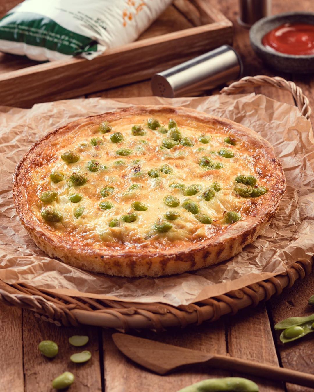 Edamame Sago Quiche (Sumber gambar: Edashi Edamame)