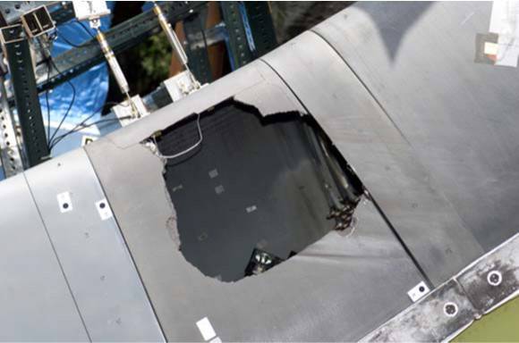 Bagian busa pesawat Columbia (Sumber gambar: NASA)