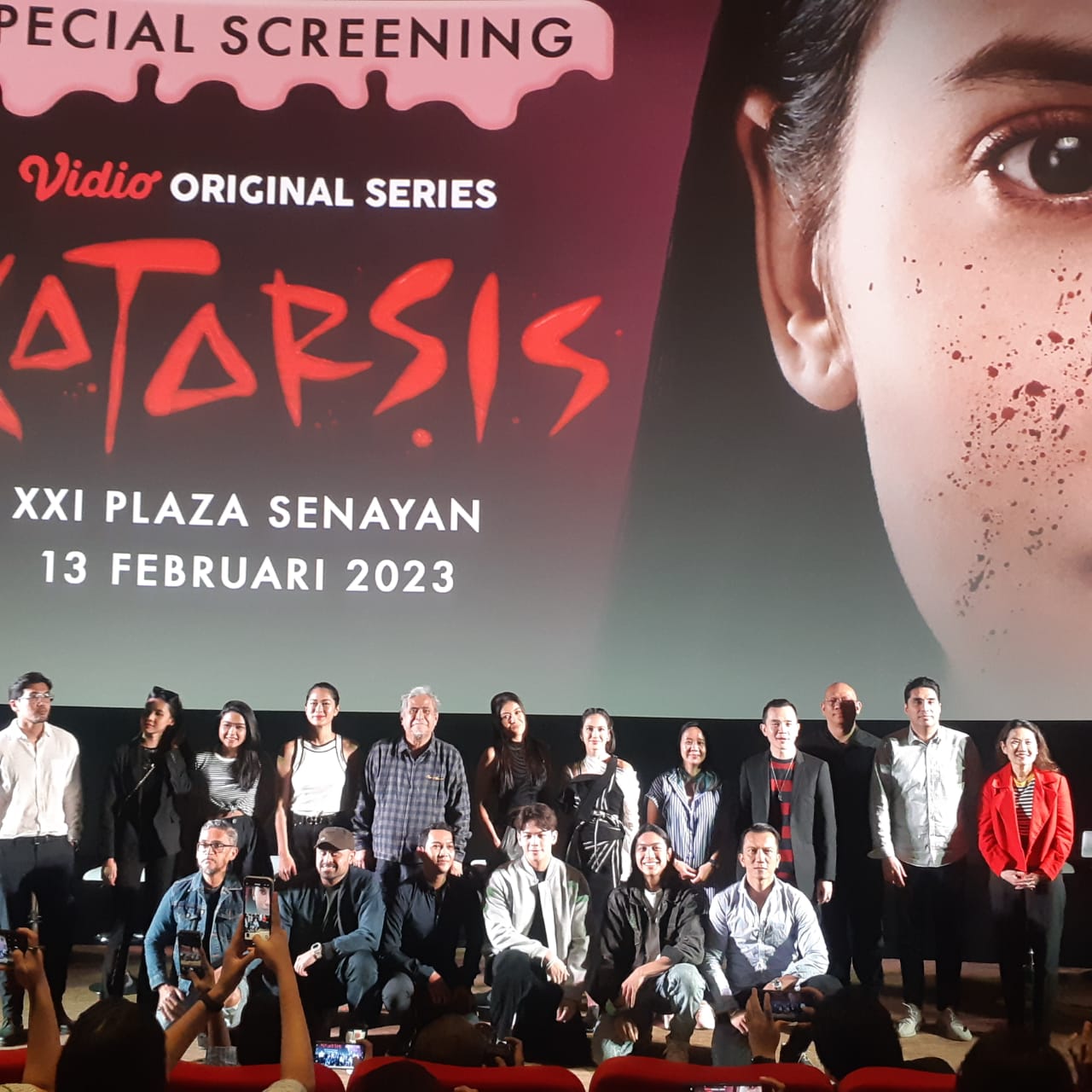 konferensi pers Serial katarsis di Plaza Senayan, Senin (12/2/23)