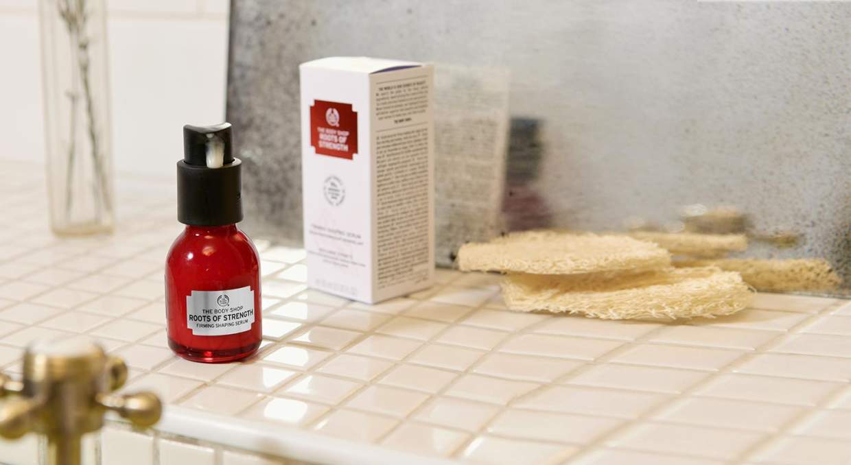 The Body Shop Roots of Strength Firming Shaping Serum (Sumber Foto: The Body Shop