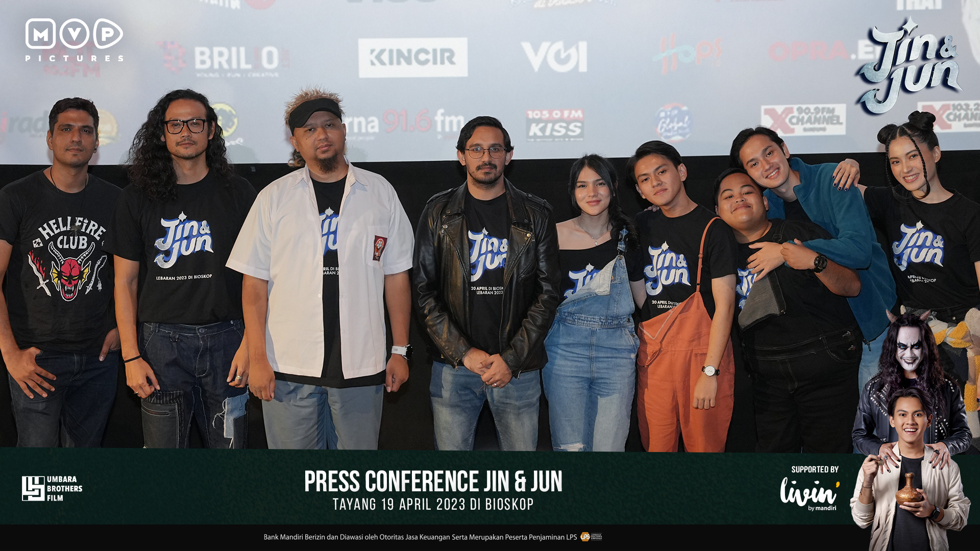 Para pemain dan tim film Jin & Jun (Sumber gambar: MVP Pictures)