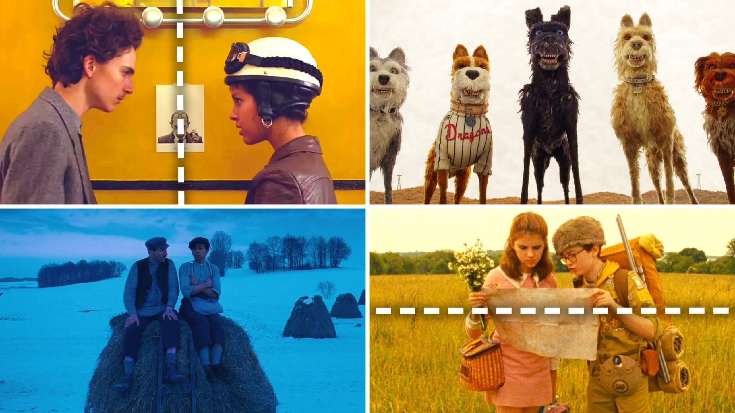 Komposisi simetris film Wes Anderson (Sumber Foto: StudioBinder)