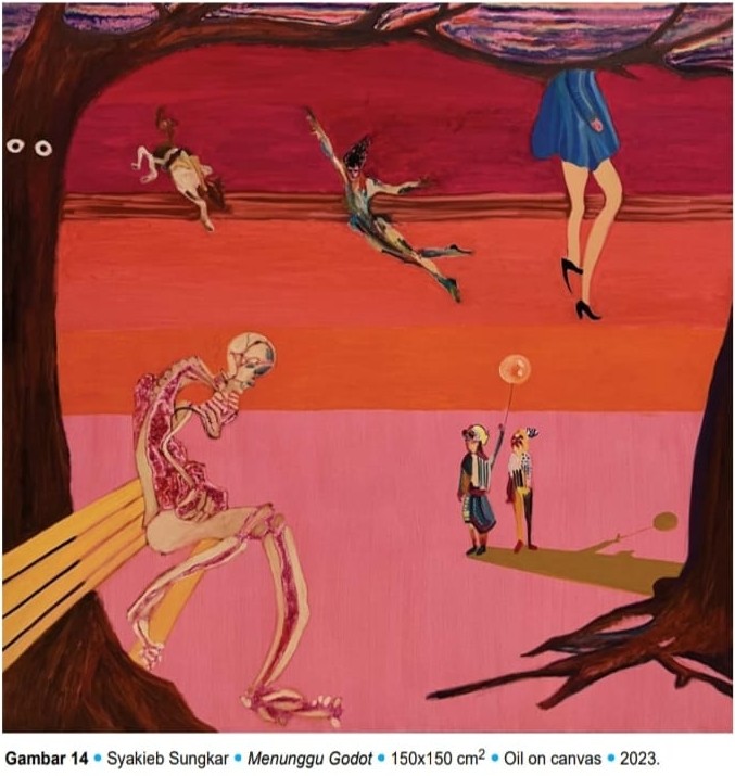 Menunggu Godot (sumber gambar: Galeri Cemara 6 Toeti Heraty Museum)