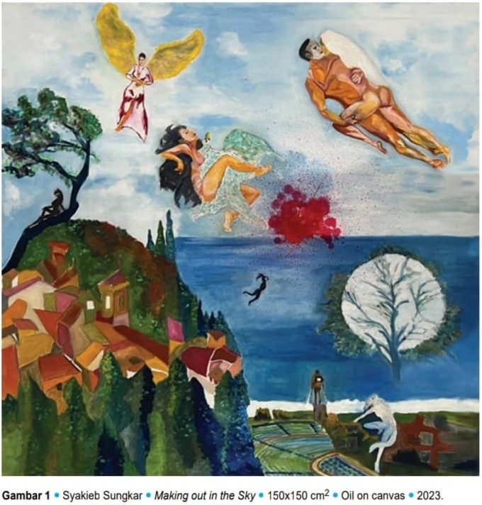Making out in the Sky (sumber gambar Galeri Cemara 6 Toeti Heraty Museum)