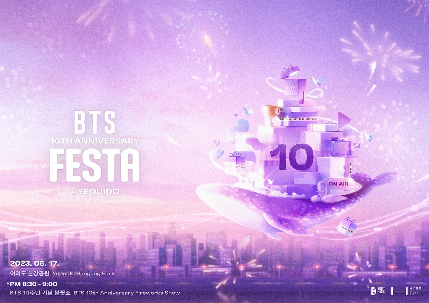 BTS 10th Anniversary FESTA @ Yeouido. (Sumber foto: HYBE)
