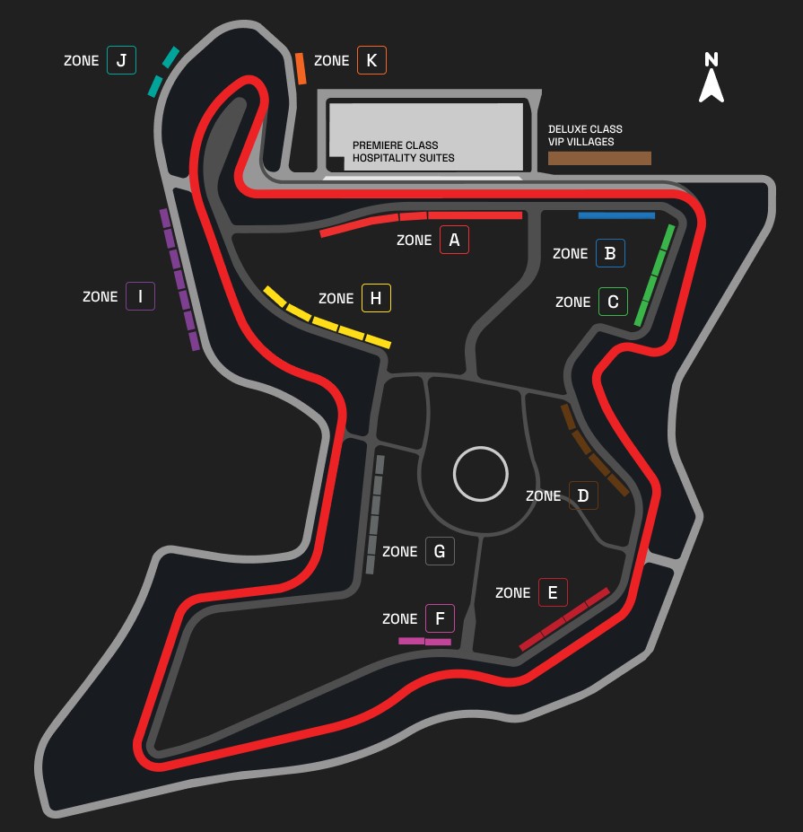 Denah tempat kursi penonton MotoGP Mandalika 2023 (Sumber gambar: Tangakapan layar laman resmi The Mandalika GP)
