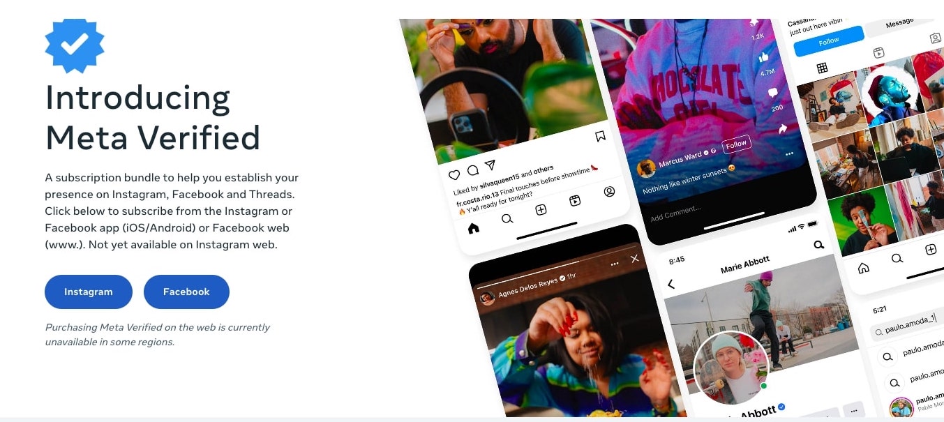 Meta Verified (Sumber gambar: Meta)