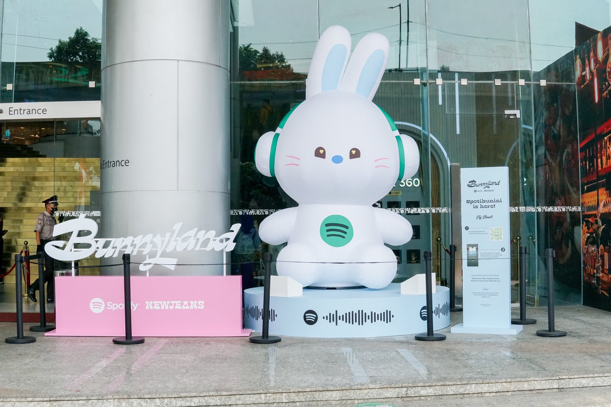 Bunnyland di Jakarta (Sumber gambar: twitter.com/SpotifyID)