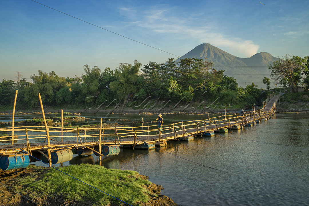 Jembatan Batang di kec. Ngoro, kab. Mojokerto adalah sebuah jembatan tradisional terbuat dari bambu diatas deretan tong-tong yng melintas diatas sungai Porong. Hanya untuk pejalan kaki atau maksimal kendaraan roda 2, jembatan ini sangat membantu penduduk sekitarnya yang akan bepergian ke seberang jembatan karena jika tidak mereka terpaksa harus memutar sekitar 15-km melalui jembatan besar terdekat. Perkembangan selanjutnya ternyata jembatan ini memiliki persepktif pemandangan indah dari sisi utara menghadap selatan dengan frame jembatan dan latar belakang gunung Penanggungan menjulang tinggi. Namun ketika puncak musim hujan dimana debit dan arus sungai deras, jembatan ini terpaksa dipotong ditengahnya untuk bersandar kemasing-masing sisi sambil menunggu debit air rendah dan jembatan disambung kembali untuk aktivitas penyebrangan penduduk.<br />
